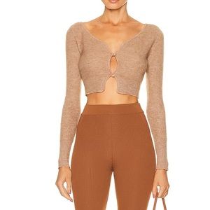 Jacquemus alzou cardigan camel size 34